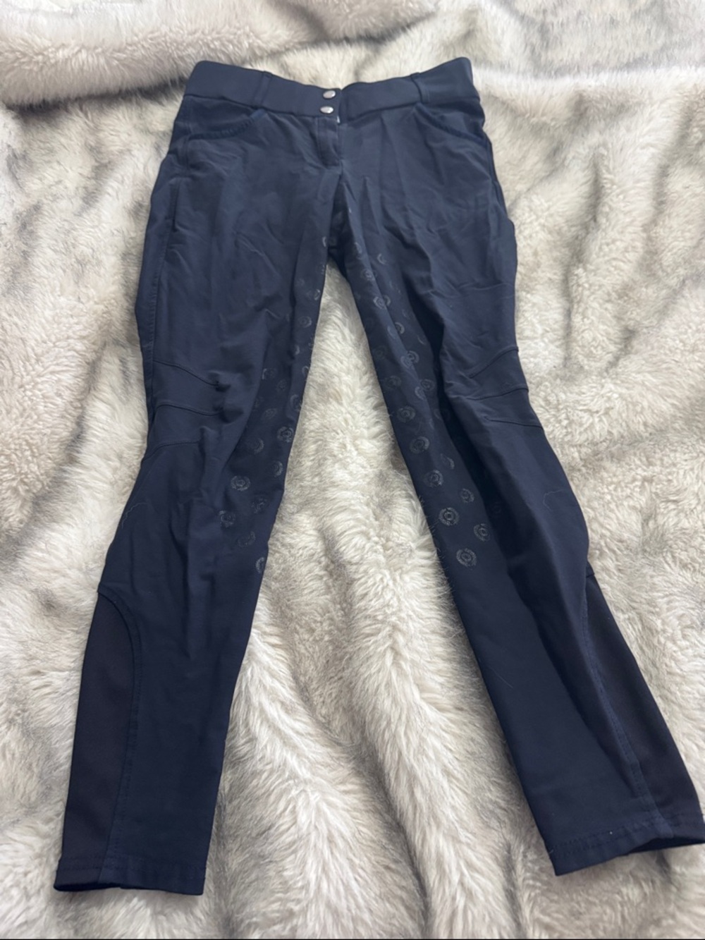 PS of Sweden Women’s Navy Grip-Detail Riding breeches ruffle pockets 24